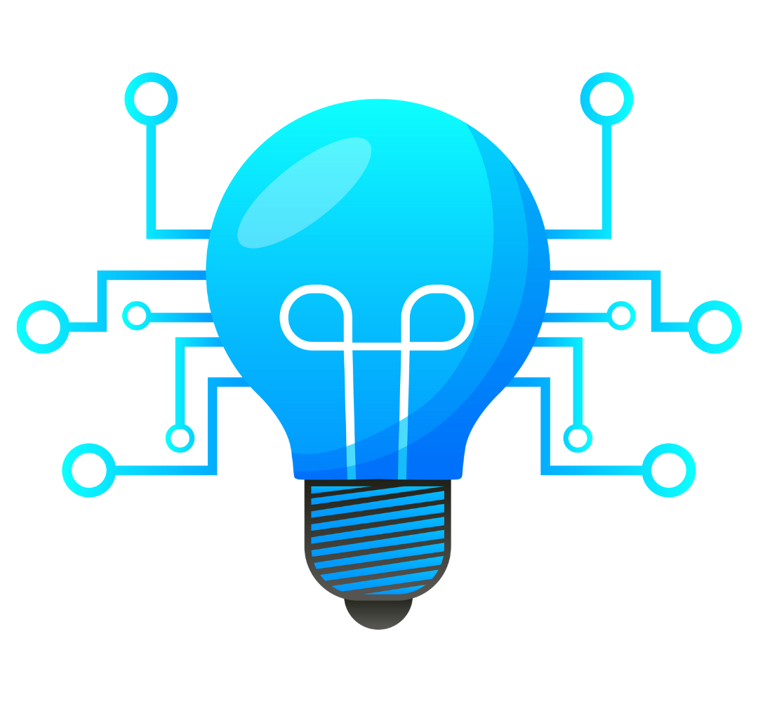 lightbulb with computer connections
